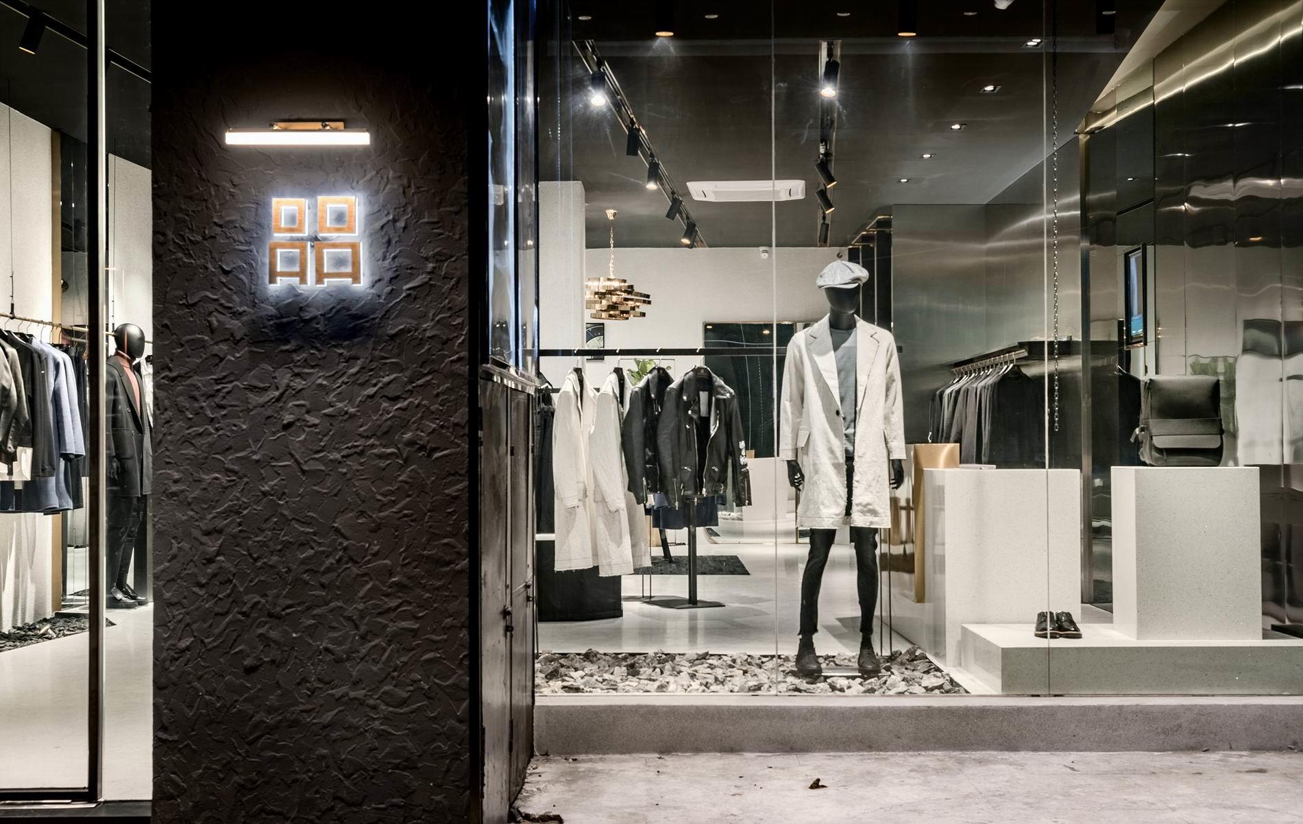 時尚男裝店面門頭設(shè)計(jì)效果圖