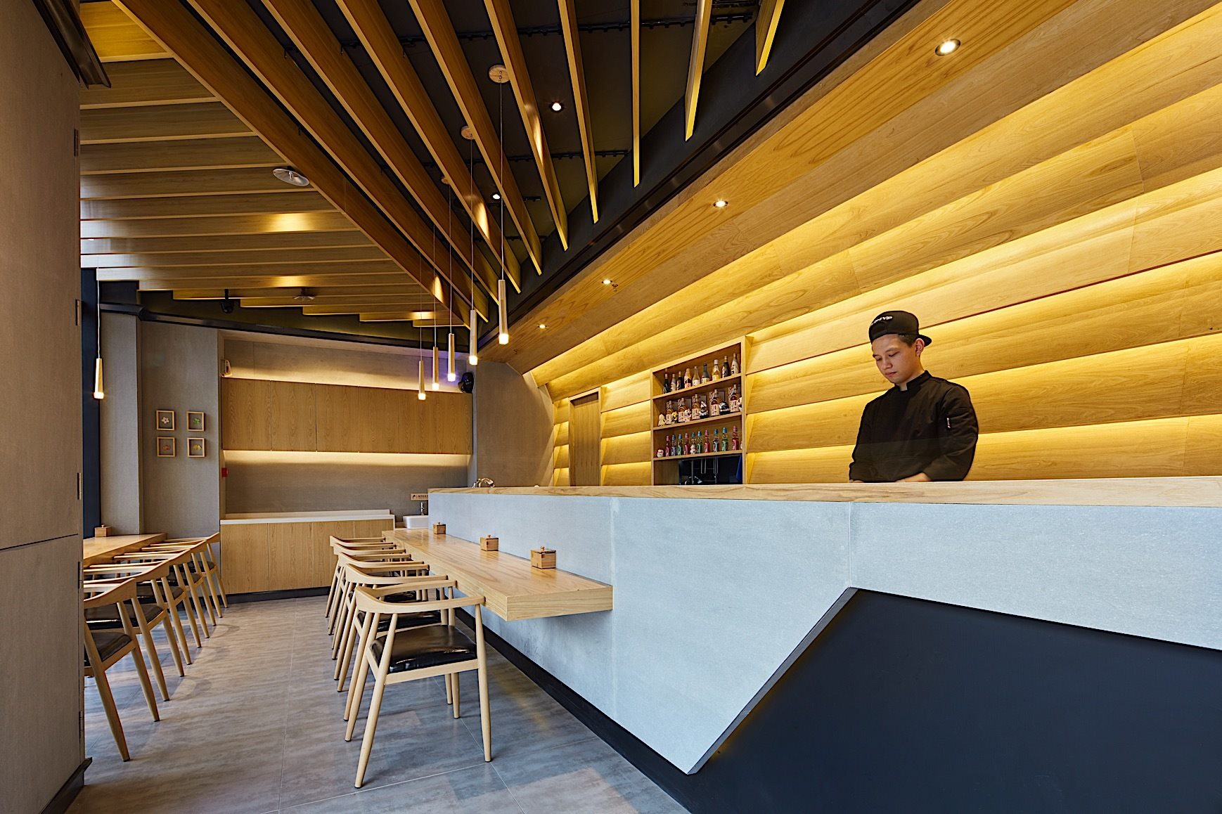 日式料理店吧臺設(shè)計(jì)效果圖